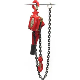 Wiltec Flaschenzug Stahl 1,5m rot 1500kg