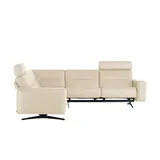 Stressless Eckcouch Leder 2-Sitzer Creme