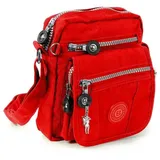 Jennifer Jones Leather OTJ215R Umhängetasche Nylon Red