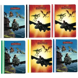 Drachenzähmen Leicht Gemacht Schnellhefter 6 Dragons A4 Blau/Grün/Rot/Schwarz/Weiß/Gelb