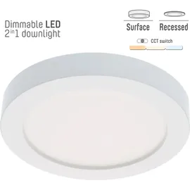 LED's light Einbaustrahler 18W rund dimmbar Weiß