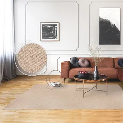 Teppich PACO HOME "Barcelona 610", beige, B:200cm H:8mm L:280cm, Polypropylen (PP), Teppiche, Kurzflor, meliert, strapazierfähige Qualität, Wohnzimmer