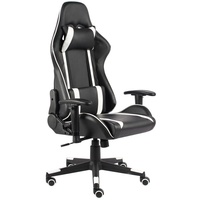 VidaXL Gaming-Stuhl Drehbar Weiß PVC
