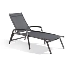 Sieger Bodega Stapelliege 194 x 75 x 102 cm eisengrau/silbergrau