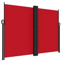 furnicato Seitenmarkise 180 x 600 cm Rot Polyester