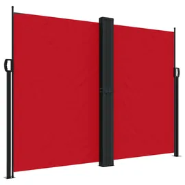 furnicato Seitenmarkise 180 x 600 cm Rot Polyester
