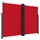 furnicato Seitenmarkise 180 x 600 cm Rot Polyester