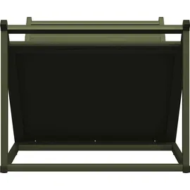 vidaXL Kaminholzregal Kaltgewalzter Stahl 70 x 43 x 34,5 cm Olivgrün