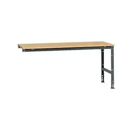 Manuflex Ansatztisch UNIVERSAL Standard, Tischplatte Multiplex, 2000x1000, anthrazit