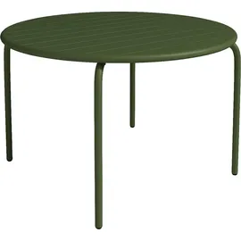 vente-unique Gartentisch Ø 110 x 0 cm Khaki/Grün
