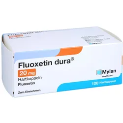 Fluoxetin dura 20 mg Hartkapseln 100 St