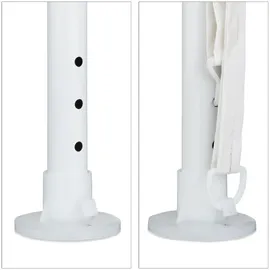 Relaxdays Pavillon 3 x 3 m inkl. 2 Seitenteile Weiß