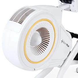 Sportplus Rudergerät für zuhause mit Luftwiderstand (8 Stufen), rower machine, Rudergerät Luft, leise & flüssig trainieren,