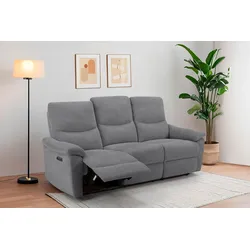 3-Sitzer HOME AFFAIRE, grau (anthrazit), B:207cm T:91cm, Sofas, 105-150 Relax- und Liegeposition, Federkernpolsterung