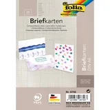 Folia 8756 - Briefkarten weiß, DIN A6 einfach, 25 Stück - Doppelkarten zum kreativen Gestalten von Einladungen, Glückwunschkarten