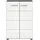 xonox.home Kommode Salsa 60 x 85 x 37 cm Weiß/Rauchsilber