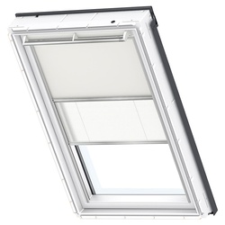 VELUX Verdunkelung Plus DFD Manuell Uni Beige/Weiß 1085, 114x118 cm (SK06), Aluminiumschiene,GEL,Manuell,VELUX