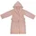 Wörner Kinderbademantel WÖRNER "Lamas" Gr. 140, rosa (altrosa), L:85cm, Baumwoll-Webfrottier, Hausmäntel, mit Stickerei, mit Taschen, maschinenwaschbar, trocknergeeignet