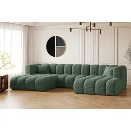 kaiser möbel Ecksofa, U-form Sofa Grand modular stoff Haga Grün - Grün