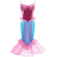 Lito Angels Prinzessin Meerjungfrau Arielle Kostüm Kleid Verkleidung für Kinder Mädchen Größe 6-7 Jahre 122 (Tag-Nummer 140)