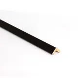 Bildershop-24 Eckleiste für Wandpaneele Dekowa in Schwarz matt 252 x 2,4 x 2,4 cm