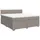 vidaXL Boxspringbett 180 x 200 cm Taupe