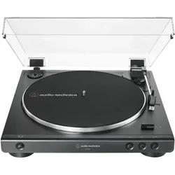 Audio-Plattenspieler mit Riemenantrieb (Schwarz) AT-LP60X 