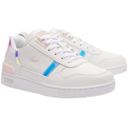 LACOSTE Kinder Sneaker - Junior-Sneakers T-CLIP NEOCHROMATIC, Turnschuhe Weiß EUR 39
