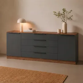 borchardt Möbel Tom 200 x 72 x 35 cm grau