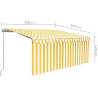 VidaXL Markise 300 x 250 cm gelb