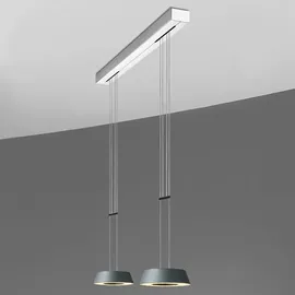 Oligo Glance LED 2-flammig grau matt