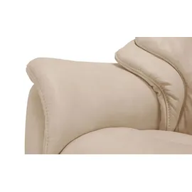 HIMOLLA Relaxsessel 4217 Leder 96 x 107 x 91 cm Beige mit Kopfteil
