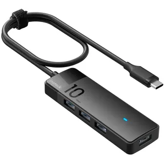 Inateck USB C Hub, USB 3.2 Gen 2 USB C Hub mit 4 USB A Anschlüssen, 10Gbps, 50cm Kabel, Kompatibel mit Windows 7/8/10/11, Linux, Mac OS