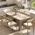 Homcom Esstisch ausziehbar 180-260 x 76,6 cm beige