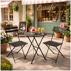 Hti-Living Gartentisch Ø 55 x 68 cm Schwarz