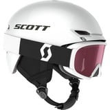 Scott Unisex Combo Skihelm Keeper 2+Goggle Jr Witty White M