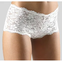 Panty NUANCE, Damen, Gr. 44/46, beige (creme), Spitze, Obermaterial: 90% Polyamid, 10% Elasthan, körpernah, Unterhosen, aus Spitze