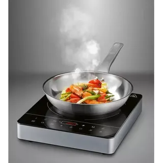 Silvercrest SILVERCREST® Induktionskochplatte SIKP 2200 Kochfeld Temp : 60–240 °C Schwarz