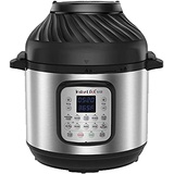 Instant Pot Duo Crisp + Heißluftfritteuse 11-in-1 Elektro-Multikocher 5.7 L - Schnellkochtopf, Luftfritteuse, Schongarer, Dampfgarer, Dehydrator mit Grill, Warmhalte- und Backfunktion, Edelstahl