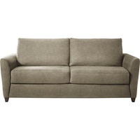 Bali Schlafsofa Dallas, Dauerschlaffunktion, mit Lattenrost und Matratze beige|braun 195 cm x 93 cm x 103 cm