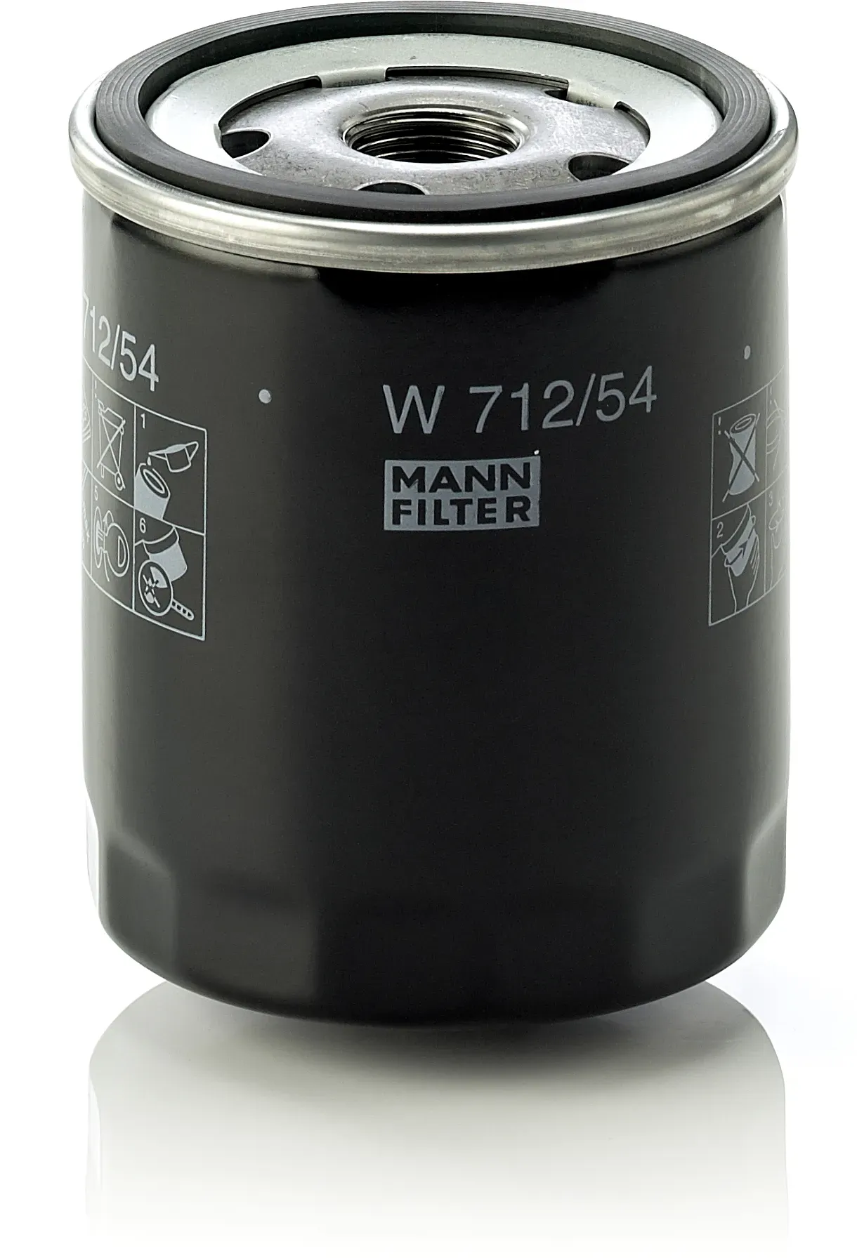 MANN-FILTER Ölfilter w71254 Anschraubfilter 93mm Gewindemaß3/4-16 UNF für VAG