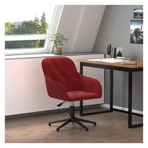 vidaXL Bürostuhl Samt Weinrot