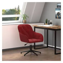 vidaXL Bürostuhl Samt Weinrot