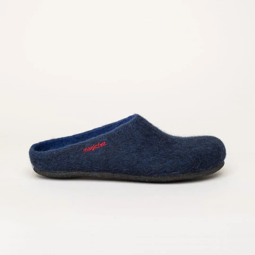 Magicfelt AN 709 Filzpantoffel | Damen Filz-Hausschuh | Farbe midnight | Pantoffel in Größe 41 - midnight - 41