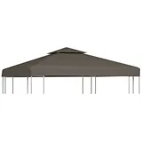 vidaXL Pavillon-Dachplane mit Kaminabzug 310 g/m2 3x3 m Taupe