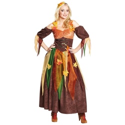 Rubie ́s Kostüm Herbstfee, Mit diesem warmen, langen Feen- oder Hexenkostüm wird der Straßenkar braun 40