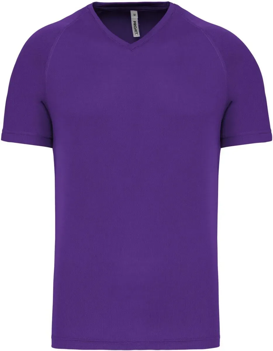 Kariban ProAct Herren V-Ausschnitt Sport T-Shirt PA476 violet 3XL