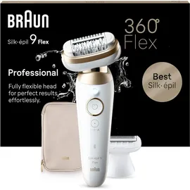 Braun Silk-épil 9 Flex 9-041 3D Weiß/Gold