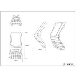 RL LED Solar Wandleuchte, Dämmerungssensor, indirektes Licht, H 22 cm