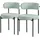 ML-Design Esszimmerstuhl Teddystoff grün 2er Set